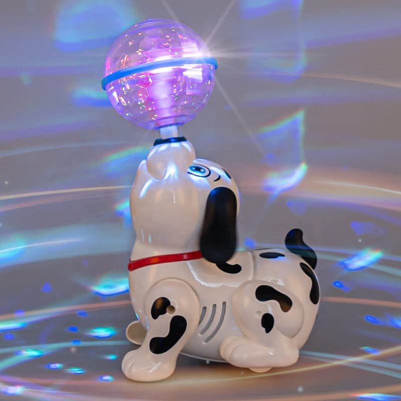 Image of LED Flashing Light and Music Toys for Kids 1+ to 5+ Year | Babies Real Actions Best Birthday Christmas Gift Indoor Fun Activities (Dog)