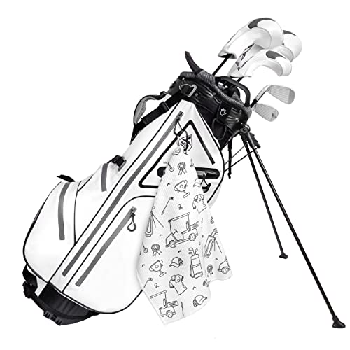 Playing It Forward Golf Doodles Golf Towel With Clip For Women And Men, Microfiber Waffle And Ball Towels, Set Of 2 #TOP3