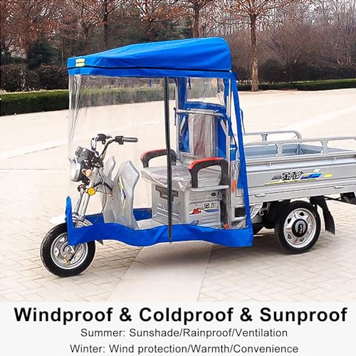 Cubierta de lluvia para scooter de movilidad, toldo reflectante para almacenamiento al aire libre, protección impermeable para triciclos eléctricos y triciclos para adultos