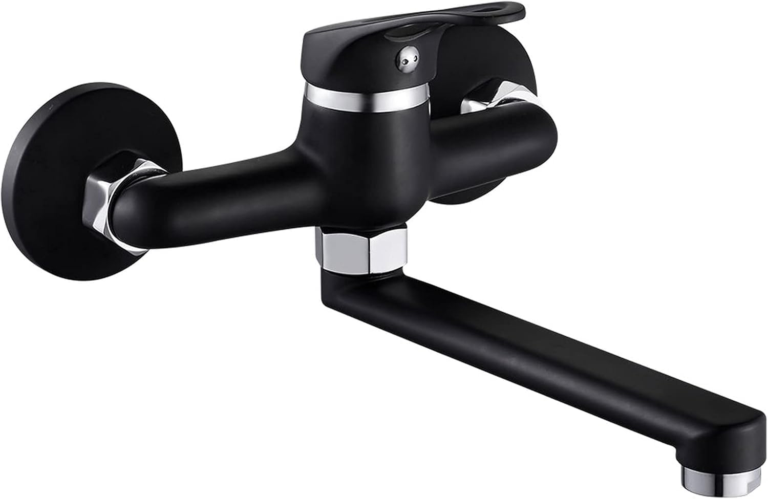 Kitchen Faucet Mixers Wall Mounted Single Handle Mixer Tap Sink Rotation Hot Cold Water Mop Pool Basin