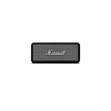Marshall Emberton II Compact Portable Bluetooth Speaker with 30+ Hours of Playtime, (360° Sound), Dust & Waterproof (IP67) – Black & Steel.