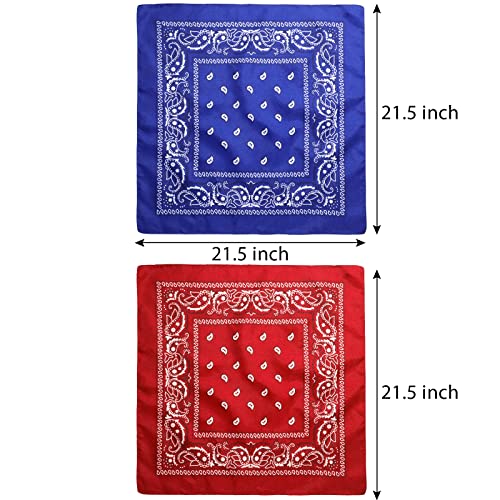 Zhanmai Western Cowboy Hat with Bandanna 12 Pieces Cowboy Party Hats Bandannas Pack Halloween Party Costume Birthday3