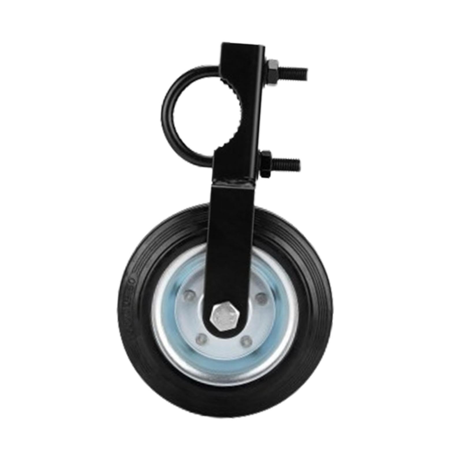 Roulette de portail tubulaire en métal et bois pour barrière