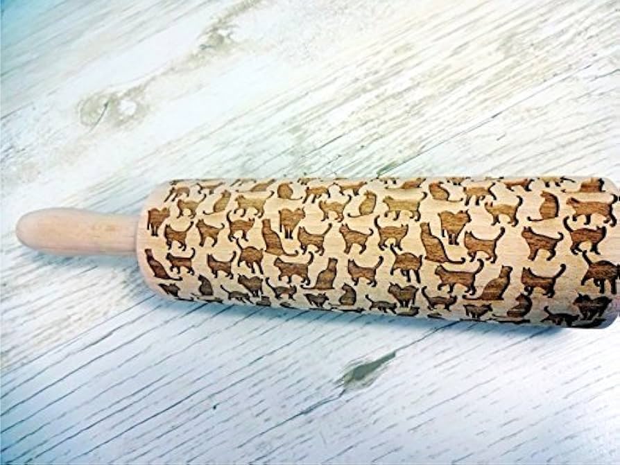 Rolling Pins SKULL WREATH Embossing Rolling Pin With SKULLS, Spooky, Death's-head, Halloween Sugar. Laser Engraved Dough Roller For Embossing Homemade Halloween Cookies By Algis Crafts In | Whizz Laser Cut Wooden Rolling
