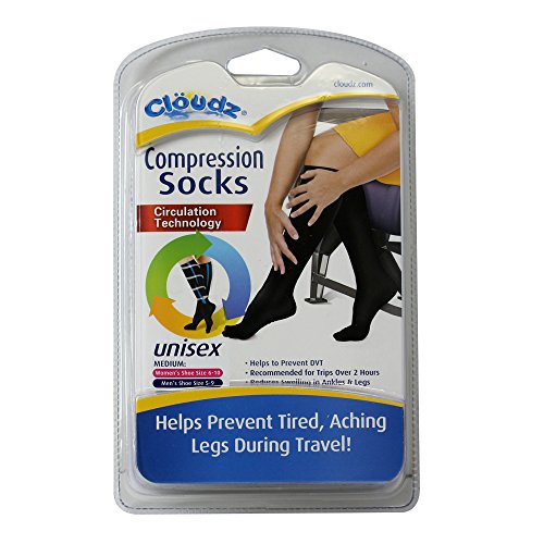 Cloudz - Compression Flight Socks - Medium (Unisex) - (Men's Shoe Size 5-9, Women's Shoe Size 6-10)3