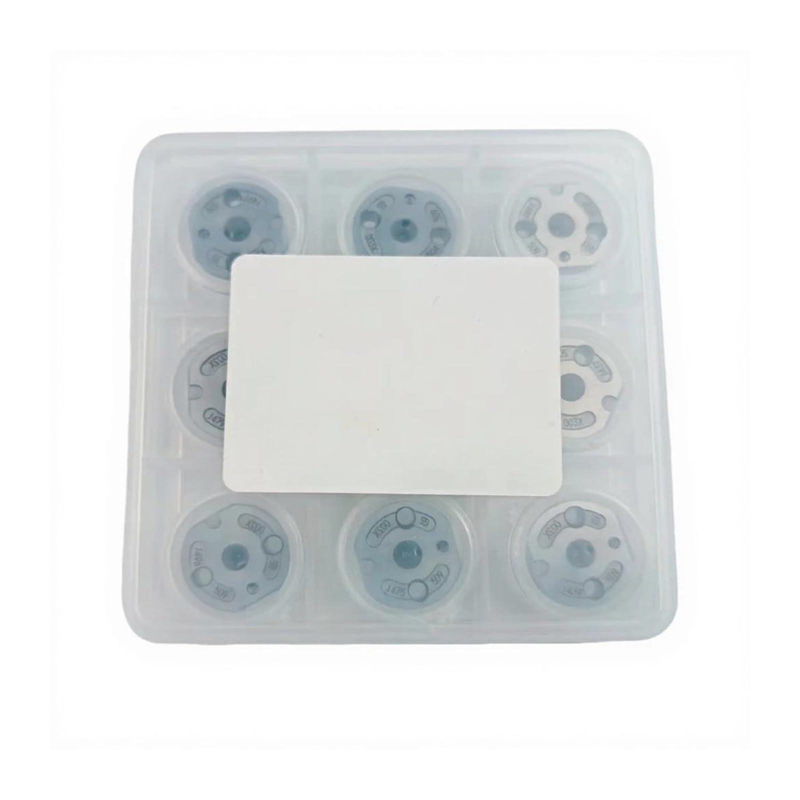 Laiyonggr Red 6Pcs/Bag Control Valve 07# Injector Control Valve Plate 10# 19# 507# 501# 517# 31#509#04#36#2#(Red)