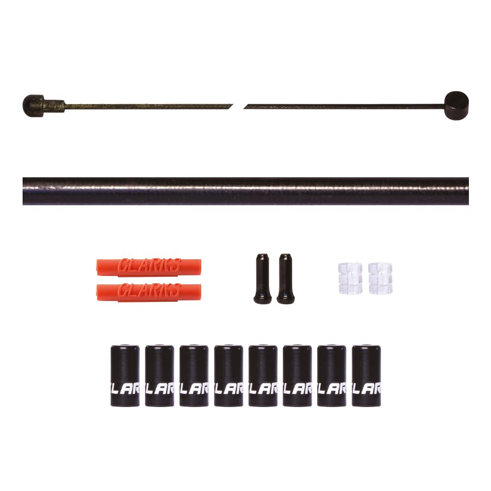 Clarks Cycle Systems PTFE Coated Universal Brake Cable Kit, Front & Rear, Black