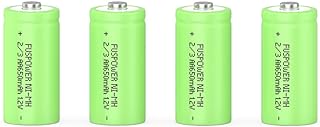 NiMH 2/3AA Rechargeable Battery 1.2V 650mAh Button Top Batteries 4pcs for Garden Solar Light Pathway Lights(Not AA and AAA Battery)