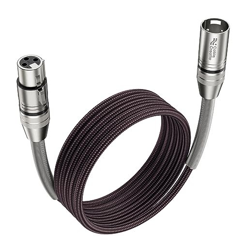 CableCreation XLR Cable 1.8 Meter Microphone Cables XLR Male to Female Heavy Duty Balanced Nylon Braided XLR Microphone Cord Compatible with Speaker Systems Radio Station and More