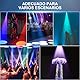 20W Pinspot LED Licht RGBW 4 en 1 Spiegelkugelprojektor 4 Modi LED Punktstrahler mit Fernbedienung Mini Spot Bühnenlicht für Bar Disco Party Hochzeit Tanzhallen