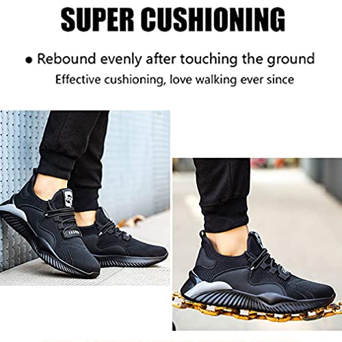 Veiligheidsschoenen heren dames werkschoenen met stalen neus lichte werkveiligheidsschoenen ademende Antislip sportieve… - Image 7