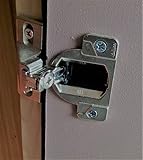 Blum Compact 33  130.1100.23  Hinge withMounting Plates, 1/2-Inch,  Zinc Nickel plated