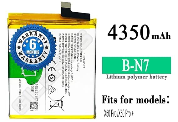 Image of Original B-N7 Battery for Vivo x50 Pro Plus Battery with 6 Month warrenty **** (R00025)