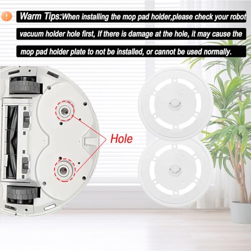 Frexusuent Mop Pad Plate Replacement Part for Ecovacs T20 Omni/ T20 PRO/ T20 MAX Robot Vacuum Cleaner, Mop Pad Board Holder Accessories Attachments – Bild 3