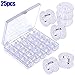 Produktbild lzn 25Pcs Kunststoff Spulen Nähmaschine Spulen mit Fall Aufbewahrungsbox für Bruder Janome Sängerin Elna