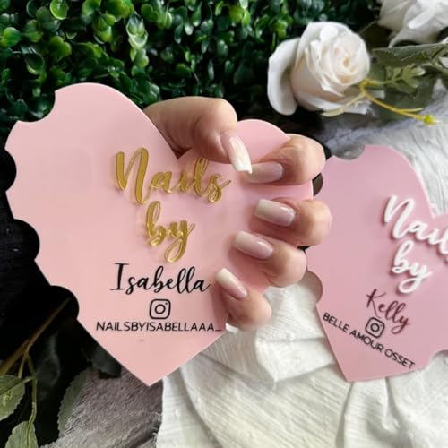 Soporte personalizado de uñas con forma de corazón miniatura 1