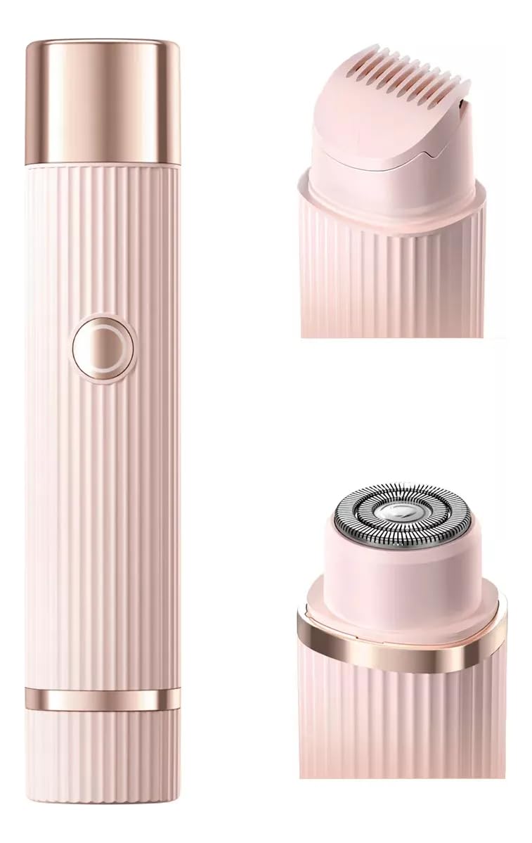 Depilador Elétrico 2 em 1 Feminino Recarregável USB Portátil Com Navalha Dupla A