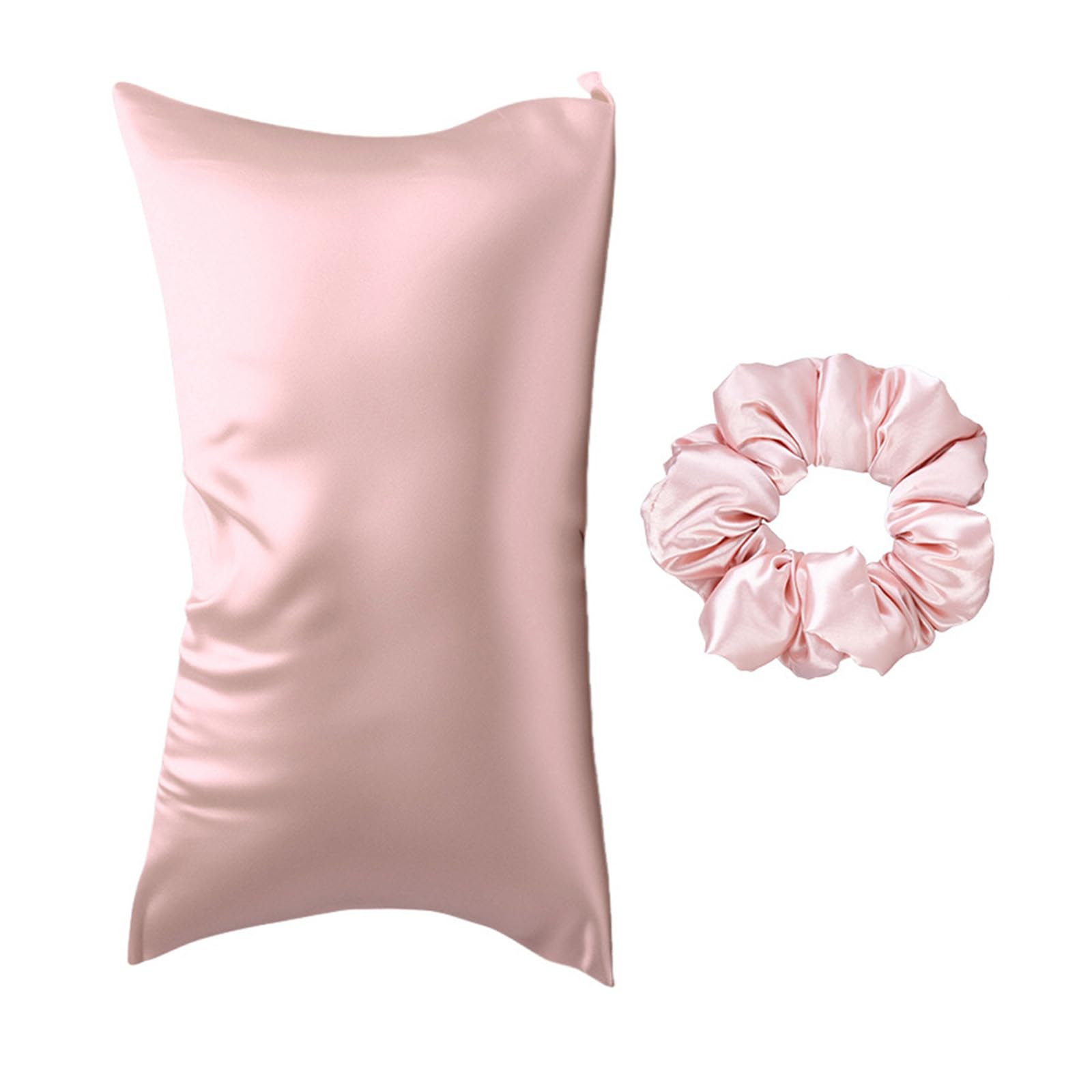 Buxuaaaa Women's A Buxuaaa Durability Satins Pillowcases Cushions Covers Designed For Hair Nd Ideal For Bedroom Or Gift With Hair Tie Satins Pillowcase