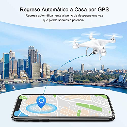 Potensic T25 Drone con Telecamera 2K, GPS Drone
