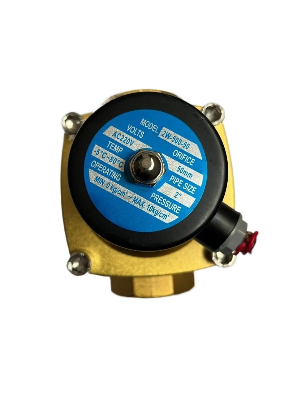 UWUKCJOKQ 2" Solenoid Water Air DC12V DC24V AC110V AC220V 2W-500-50 G2(220 Volt)