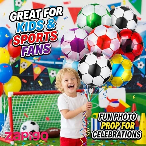 Image of Balloonistics Football Theme Happy Birthday Balloon Bouquet Pack Of 7