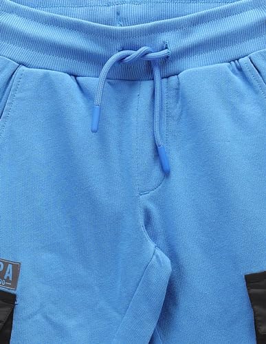 Image of U.S. POLO ASSN. Kids Regular fit Boys Cotton Track Pants (UKTRK0172 Blue 2-3Y)