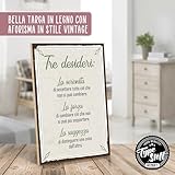 Zoom IMG-1 typestoff targa in legno con Zoom IMG-1 typestoff targa in legno con