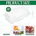Seeloowy 240 Pack Clear Hinged Food Containers 7.2 × 4.9 × 2.6 Inch Plastic Cookie Containers Hinged Clamshell Takeout Boxes Disposable Loaf Cake Boxes for Salads Hamburger Fruit Dessert Sandwiches