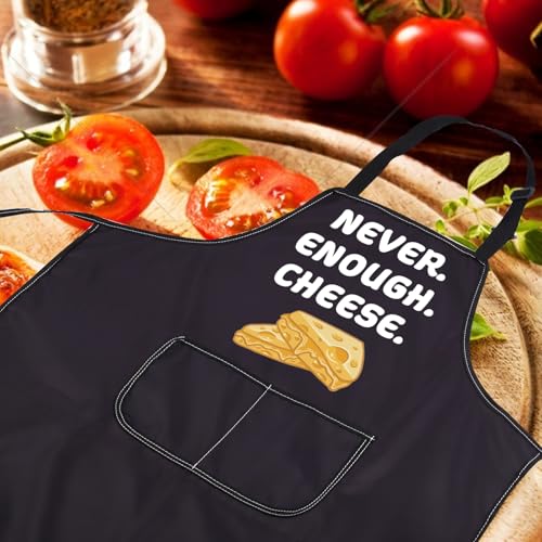 Tablier Never Enough Cheese en coton pour amateur de fromage