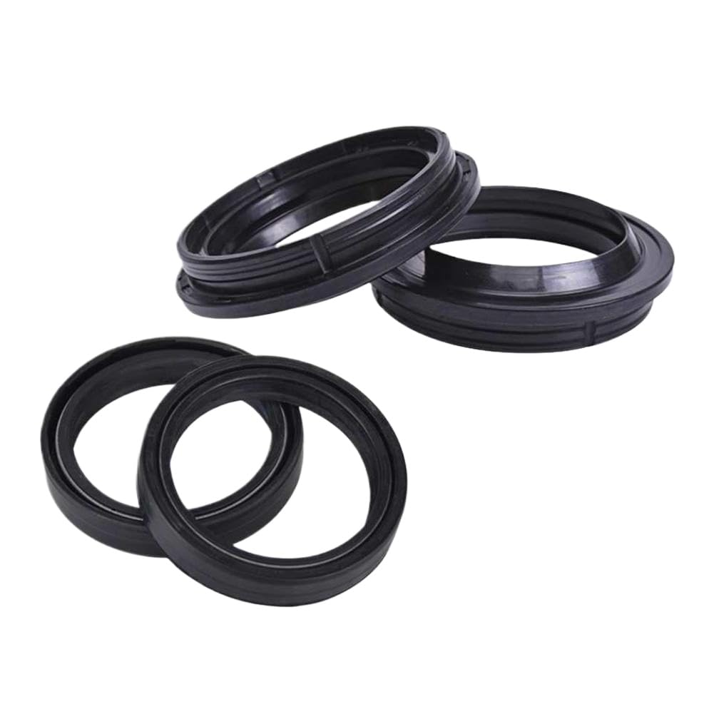 Kit paraolio forcella anteriore per moto in gomma nera resistente alla temperatura per ammortizzatore