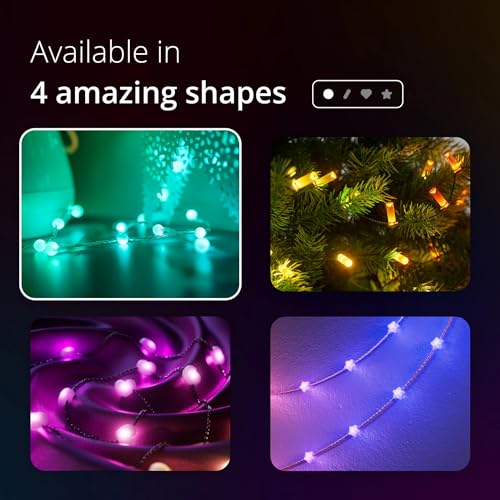 Twinkly Strings USB-C Pearls 100 LED, Pearl Shape LED Light String, Christmas Lights, RGB Multicolor LED Lights - Image 2