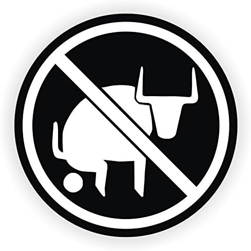 (2 Pack) NO Bullsh*T Circle Vinyl Hard Hat Helmet Decal - Size: 2" Round Color: Black/White - Hard Hat, Helmet, Windows, Walls, Bumpers, Laptop, Lockers, etc.