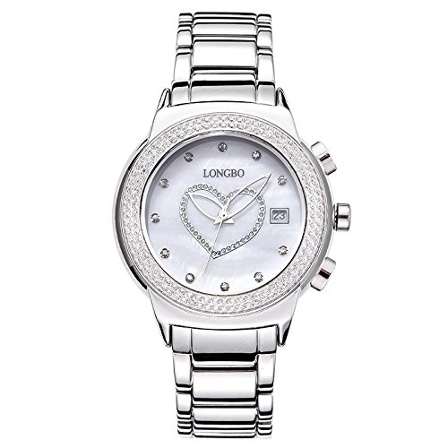 Liyongdong Solid Steel With Waterproof Insert Sharp-Patterned Fashion Rose Gold Watch Women