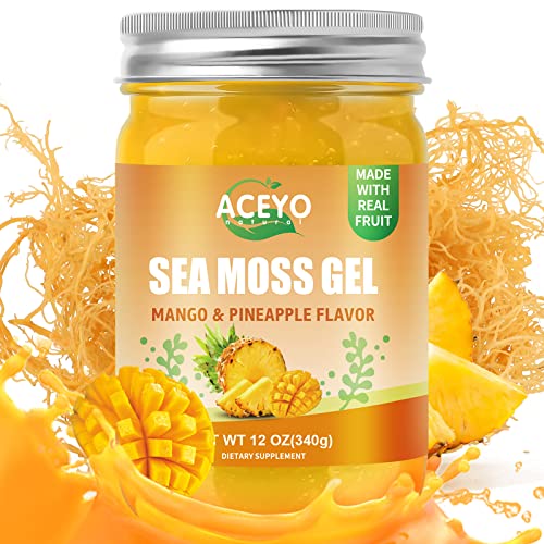 Irish Sea Moss Gel – Mango Pineapple 12 oz 102 Vitamins/ Mineralsities