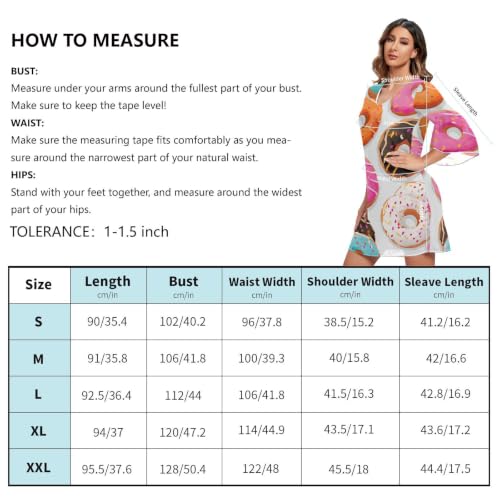 Robe courte colorée donuts imprimés : la solution mode contre le style monotone - 5