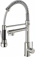 Torneira monocomando gourmet escovado mesa bancada