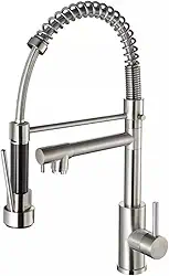 Torneira monocomando gourmet escovado mesa bancada