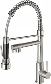 Torneira monocomando gourmet escovado mesa bancada