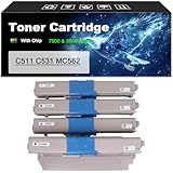 Type de produit : Cartouche de toner de remplacement C511, C531, MC562 (44973508, 44469724, 44469723, 44469722)
