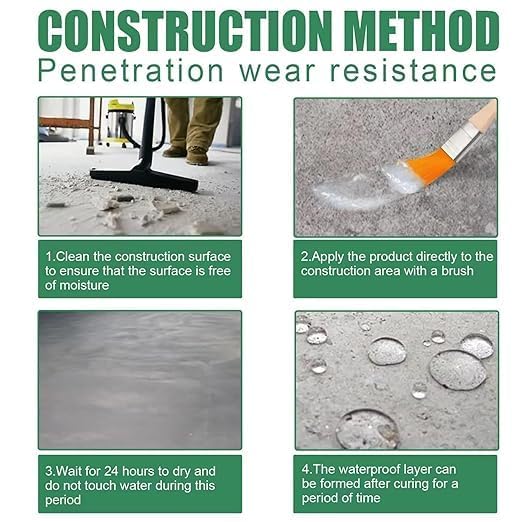 Image of Crack Seal Glue 300gm with Brush Transparent Waterproof Resin Epoxy for Roof Leakage Crack Seal Agent Roof Water Leakage Solution Water Proof Glue for Waterproofing (300 GM / 1 Pack)