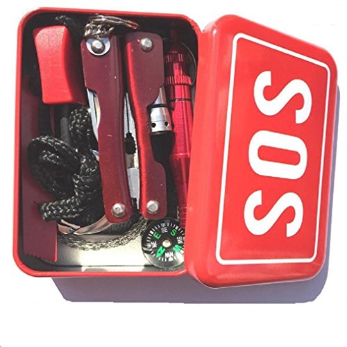 Kit di sopravvivenza di emergenza di emergenza Gaddrt Outdoor Gear kit kit di sopravvivenza set box, red