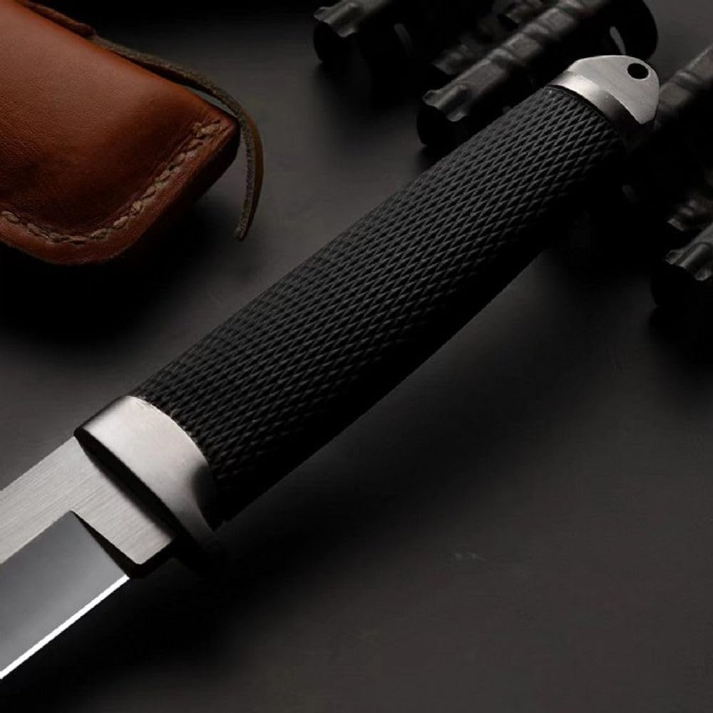 Generico TEERMA TR1 Forgiatura integrata fixed blade Coltello multiuso, Utilizzato principalmente per campeggio, caccia, pesca, esplorazione della giungla, escursionismo