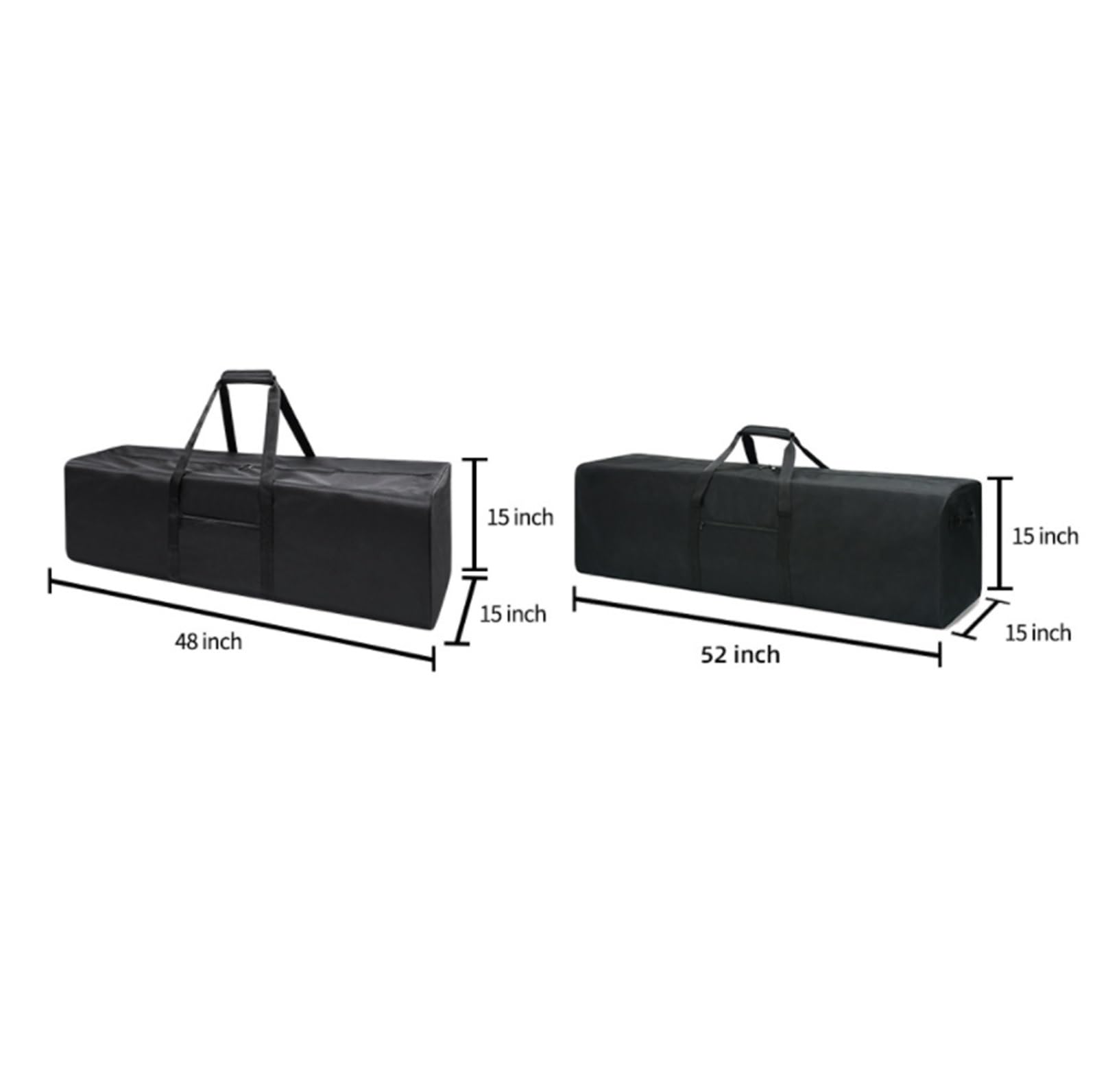 Christbaumsack Weihnachtsbaum-Aufbewahrungstasche Mit Griffen, Doppelter Reißverschluss, Faltbare Multifunktionale Aufbewahrungstasche Aufbewahrung(Black,122cm)