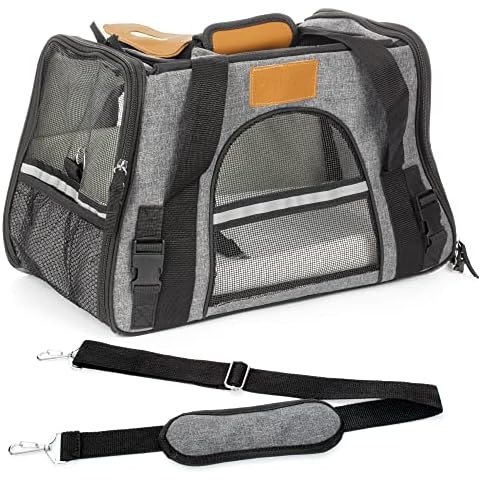 Petlicity Folding Pet Carrier with Comfort Mat Cover