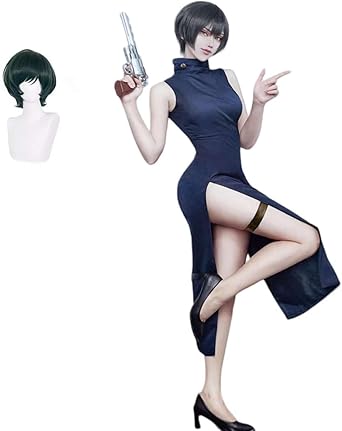 呪術廻戦 禪院真依 コスプレ ウィッグ 武器 靴 セット Amazon.co.jp: [YYSMUPILE] 呪術廻戦 禪院真依 コスプレ衣装