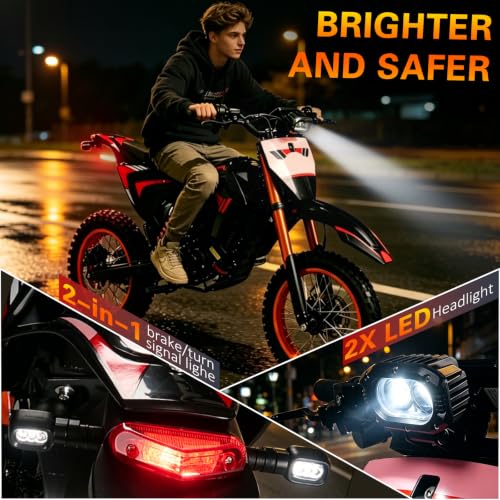 60V 28.8Ah Electric Dirt Bike for Adults