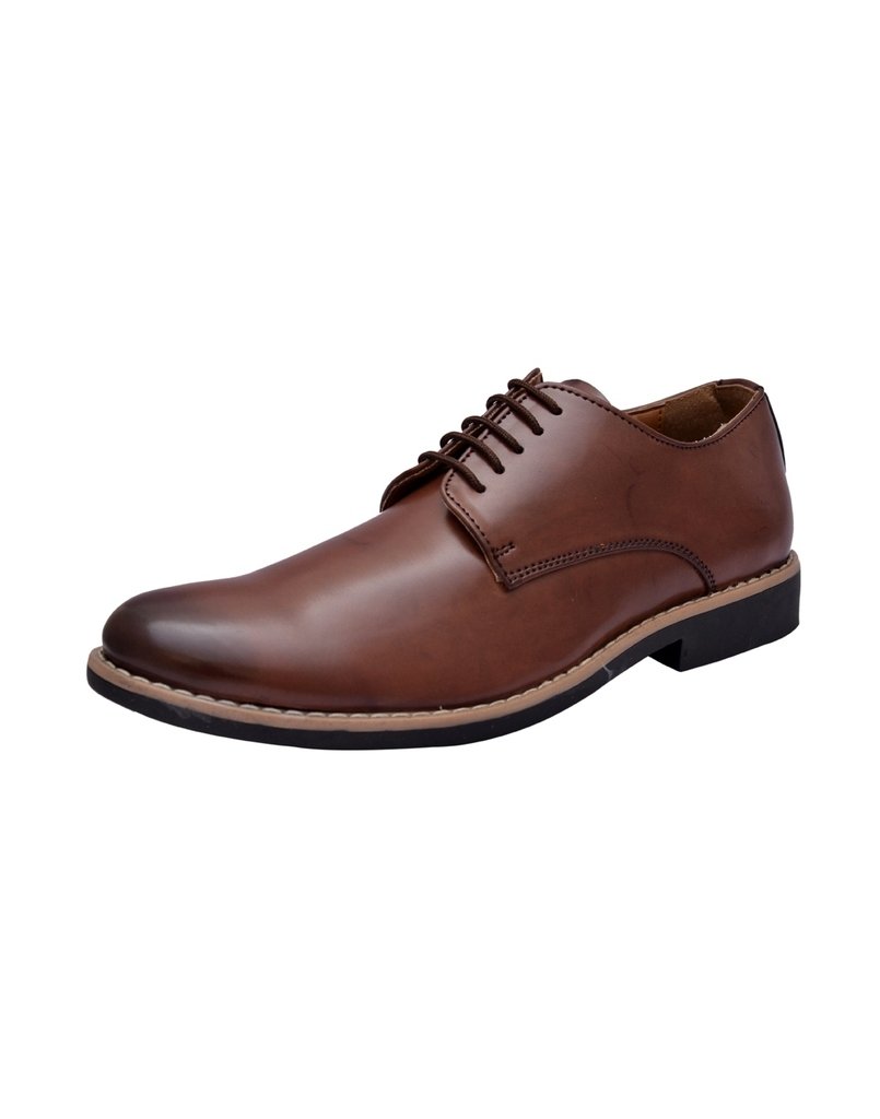 Men's Faux Leather Formal Derby Shoe-image-24