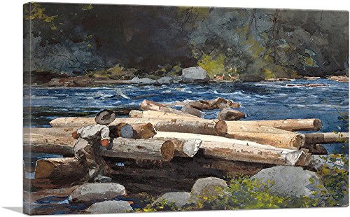 ARTCANVAS The Hudson River 1892 Canvas Art Print Stretched Framed