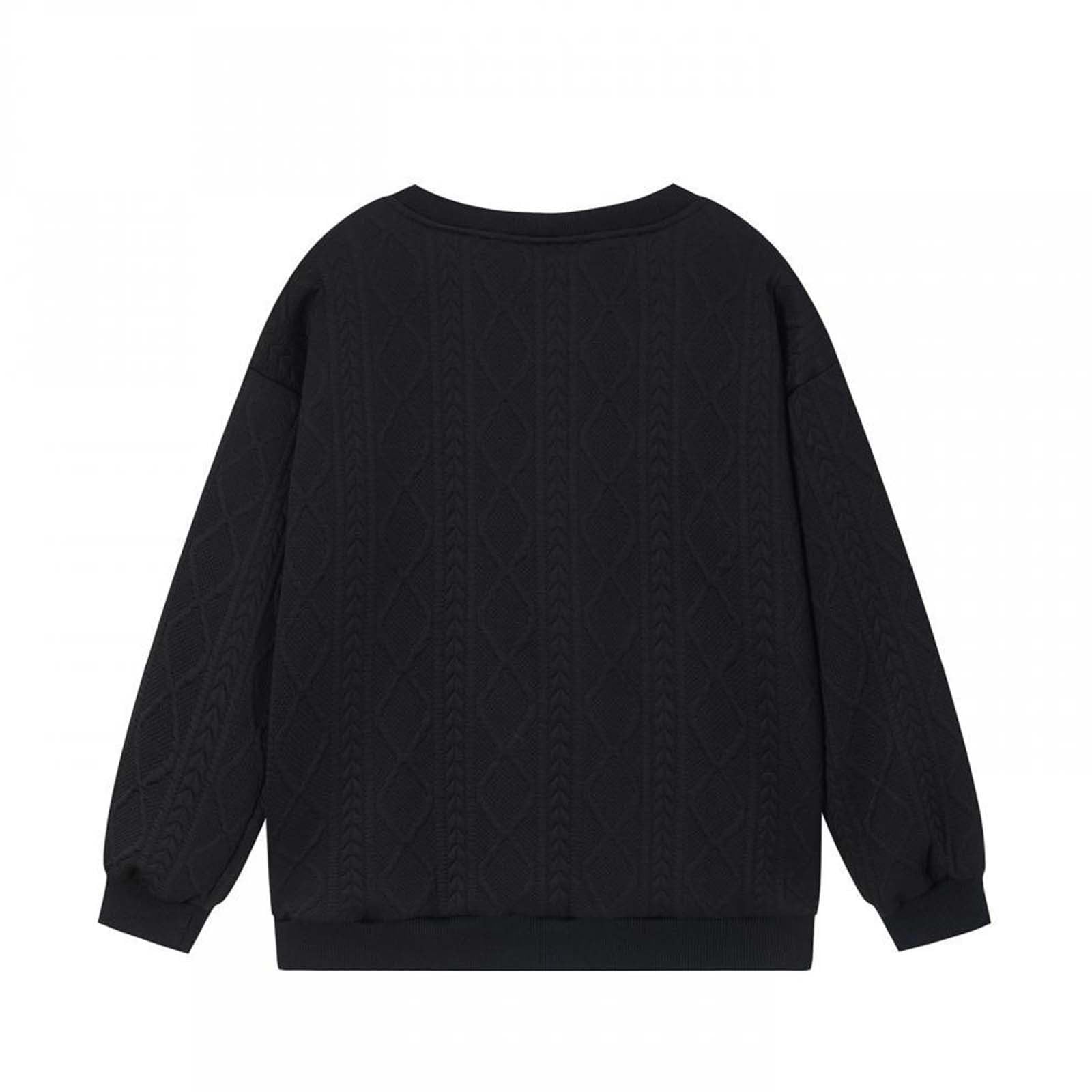 Conjunto de chándal para mujer, sudadera y pantalones deportivos de punto trenzado con cuello redondo y pantalones deportivos, ropa de descanso, ropa de gimnasio, entrenamiento, conjunto de 2 piezas