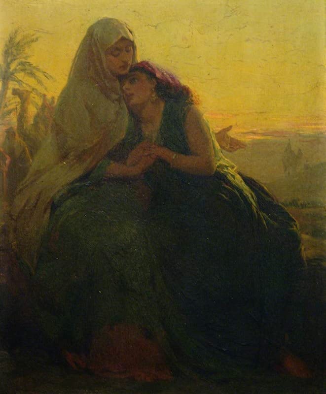 Toile George Elgar Hicks croquis Entreat Me Not to Leave Thee impression premium